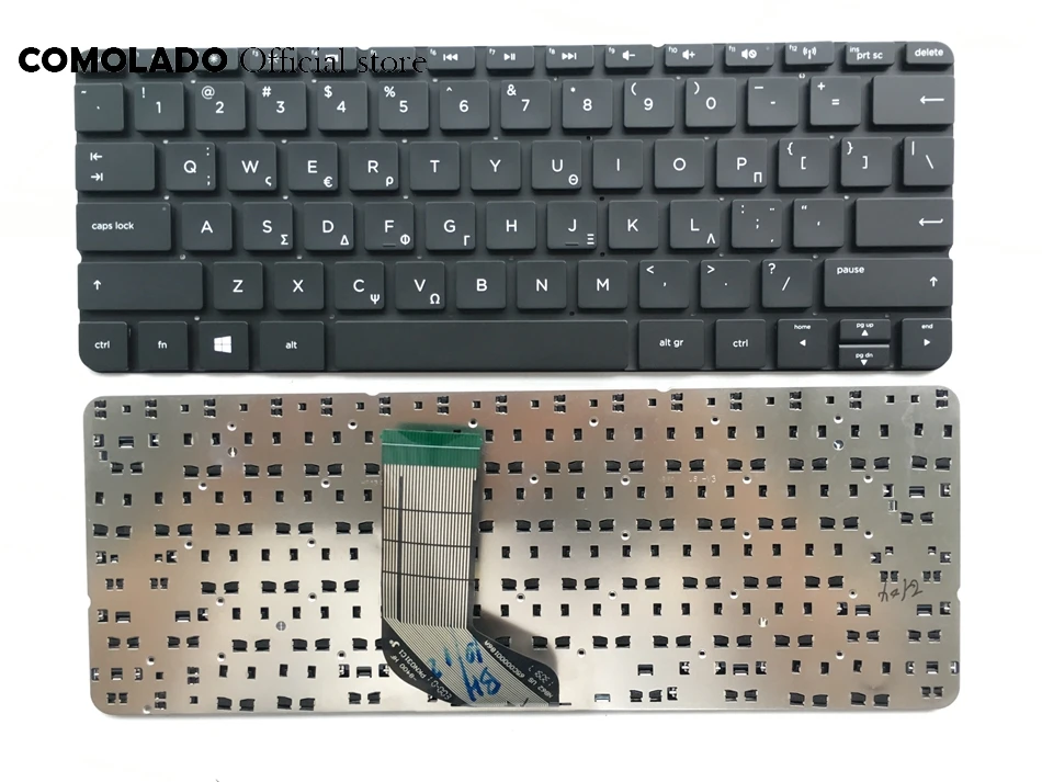 GK греческая Клавиатура для ноутбука HP ENVY X2 11 G000 G100 G003TU черная без рамки клавиатура