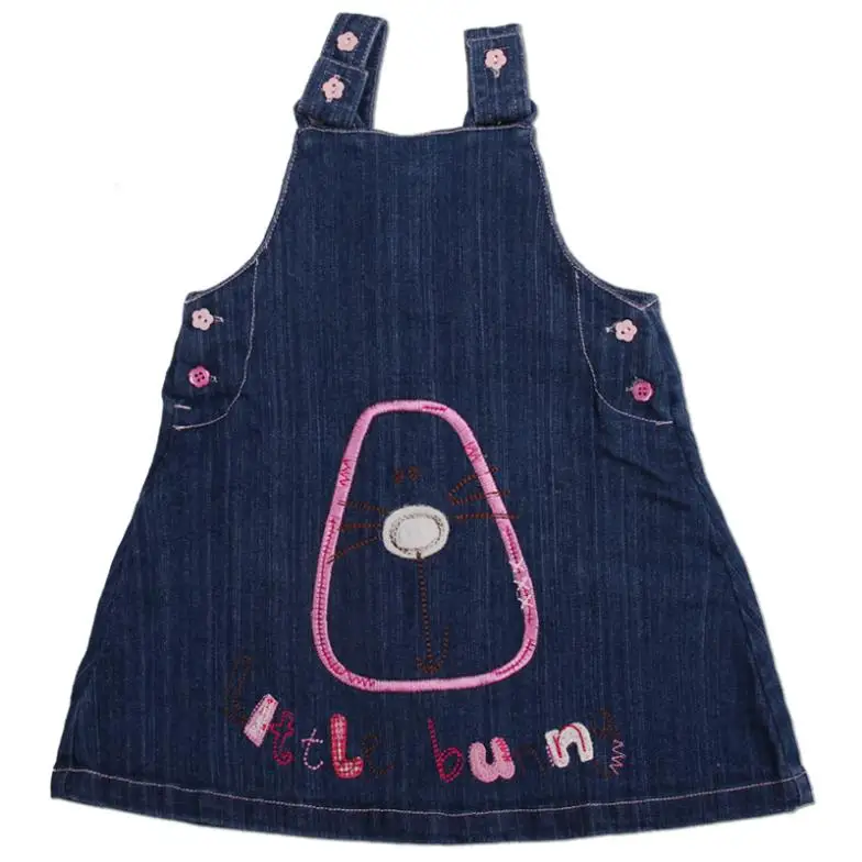 FREE SHIPPING H059# 6m-4y 5piece/lot letter embroidery and buttons summer sleeveness dress for girls | Детская одежда и обувь