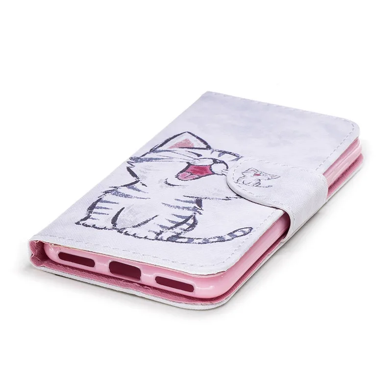 

Wekays Cover For Huawei P9 Lite Mini Cute Cartoon Cat Leather Case For Huawei Y6 Pro 2017 Cover Cases sFor Huawei Nova Lite 2017