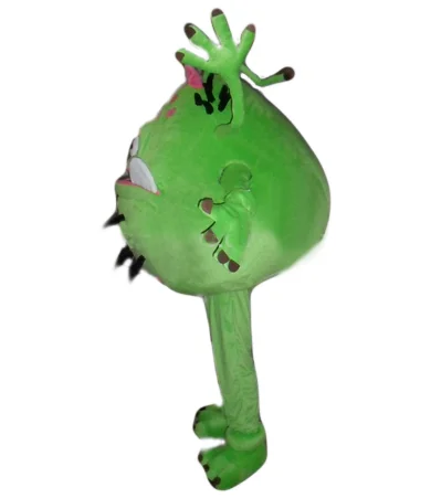 Зеленые Мультяшные бактериальные зародыши костюм инопланетянина здоровье тема