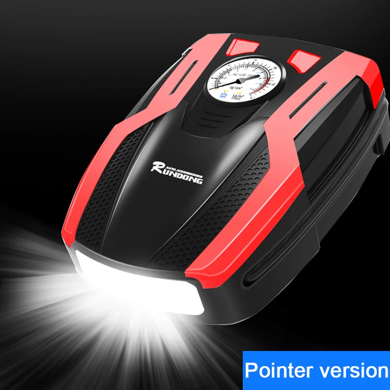 Pointer red 12 V автомобиль шины надувной подушки безопасности авто светодиодный цифровой Воздушный компрессор автомобильный Портативный Электрический пневматический насос предустановленных шин аксессуары для нормализации давления - Название цвета: Pointer red