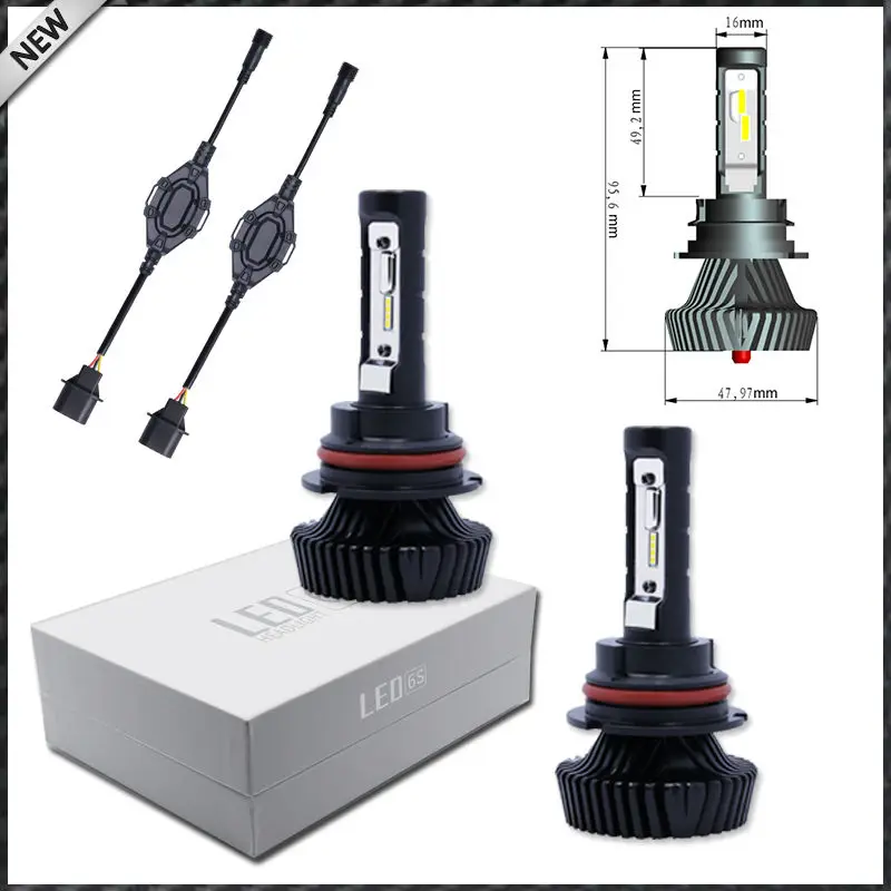 Ijdm высокое Мощность 9007 LED Фары для авто-9004 Hi/lo-6000 К белый мощность ED на Luxeon со