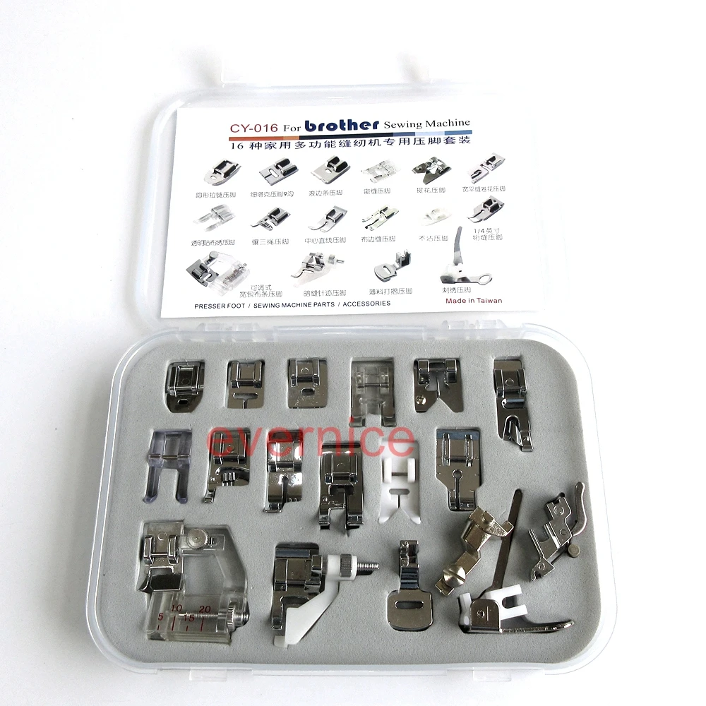 Набор ножек 16 шт. пластиковая коробка для Bernina новая модель Aurora artist Activa 100 | Дом и