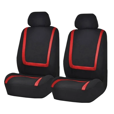 4pcs Set Red GNUPME Чехлы для автомобильных сидений, полный набор, универсальные автомобильные аксессуары, чехол для автомобильных сидений, защита для автомобильного сиденья - Название цвета: 4pcs Set Red