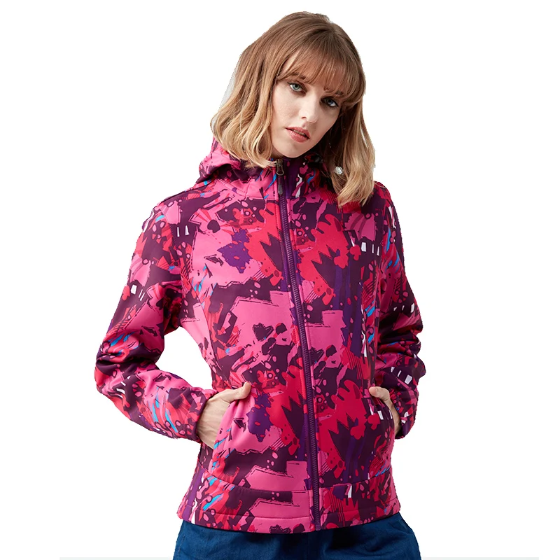 Куртка Tectop женская для кемпинга непродуваемая и водонепроницаемая теплая зимняя