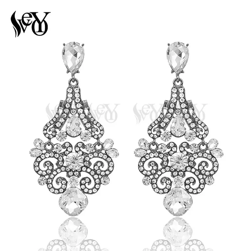 Женские Роскошные серьги VEYO полностью из страз длинные серьги-подвески с