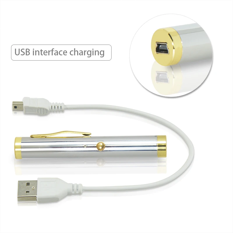 CWLASER 650nm перезаряжаемая красная лазерная указка ручка с зажимом Мощный Usb зарядка