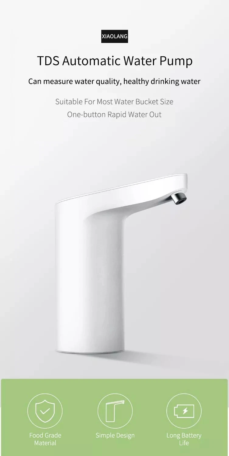XIAOMI автоматический Перезаряжаемый USB мини сенсорный выключатель водяной насос беспроводной Электрический диспенсер с TDS тестовое устройство для откачки воды