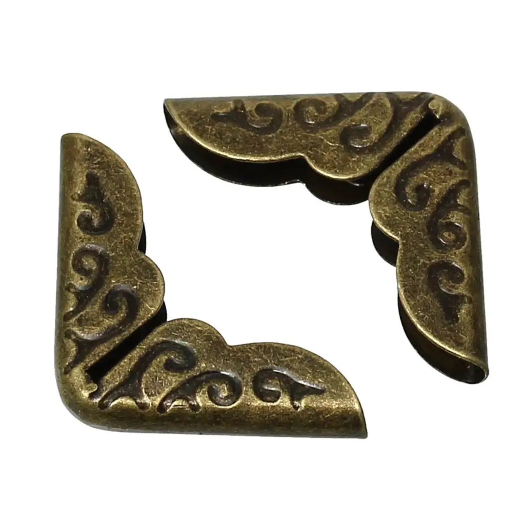 Книга Скрапбукинг Альбомы меню папки угловойой протектор античная бронза 14 мм x