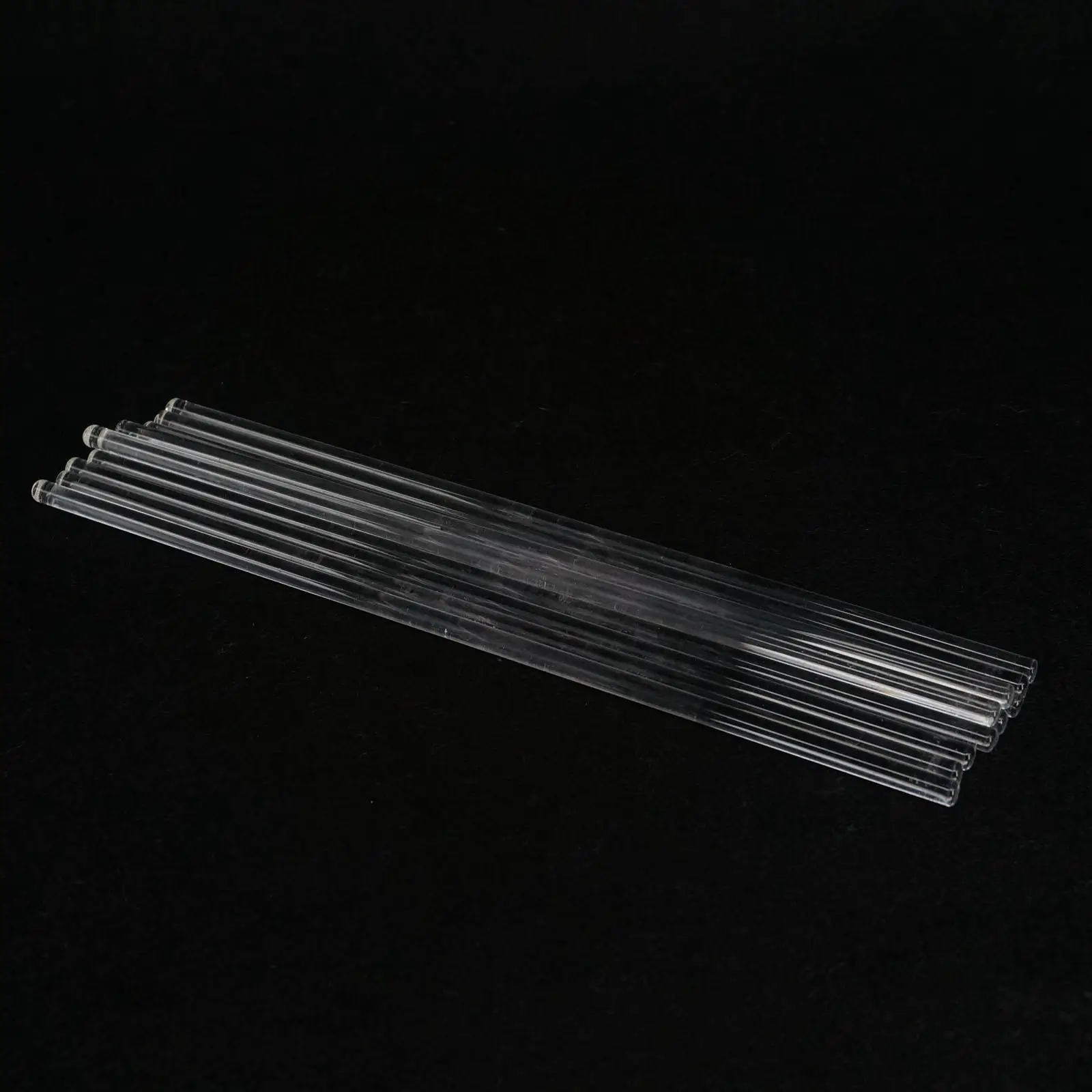 

LOT10 6x200mm Lab Glass Stirring Rods Borosilicate High Resistant Stirrer