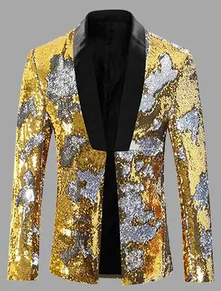 

Flip sequins blazer men suits designs jacket mens stage costumes for singers clothes dance star style dress masculino homm