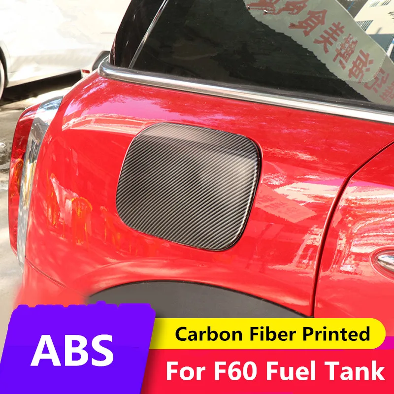 Наклейка на крышку автомобильного топливного бака с принтом из углеродного
