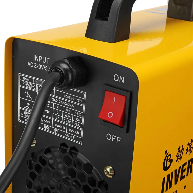 Inverter Arc Electric Welding Machine IGBT/MMA/ARC/ZX7 Welder for Working Digital Display 20-250A 25KVA IP21 | Инструменты