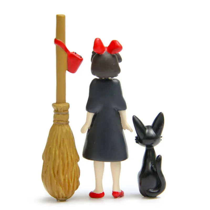 Hayao Miyazaki Kiki служба доставки черная кошка Jiji Сделай Сам фигурку куклы аниме ПВХ