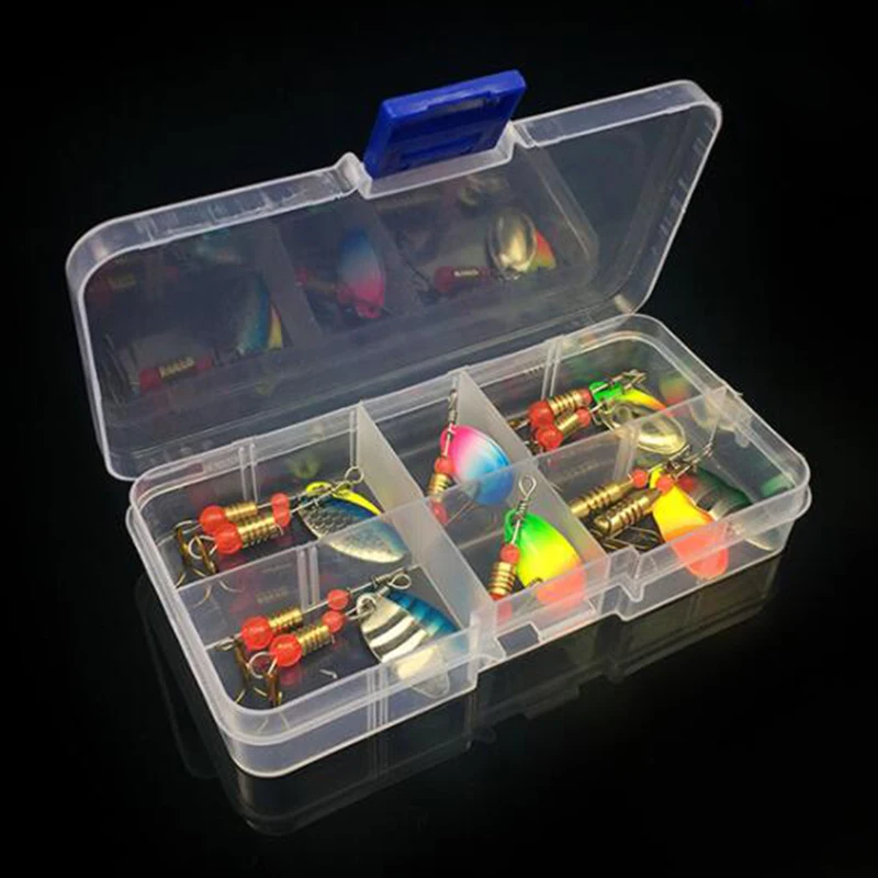 OUTKIT 10/30 шт. Искусственная форель ложка рыболовные приманки Спиннер приманки коробка Бас снасти набор Ассорти Карп рыболовные приманки