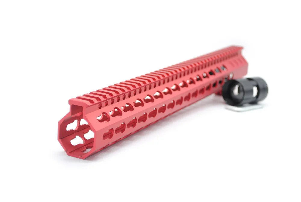 Китайский красный 15 дюймовый зажимной стиль Handguard Keymod Пикатинни Крепление скобка