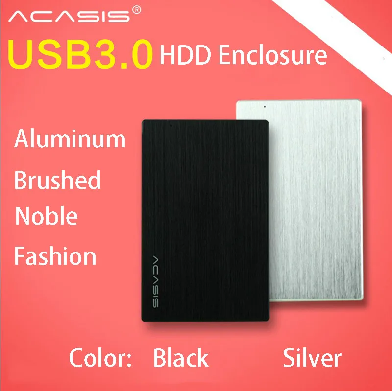 

ACASIS FA-2013US 2.5 inch Notebook HDD Enclosure SATA USB3.0 Mobile Hard Drive Disk Box 5Gbps 2 Color All-aluminum