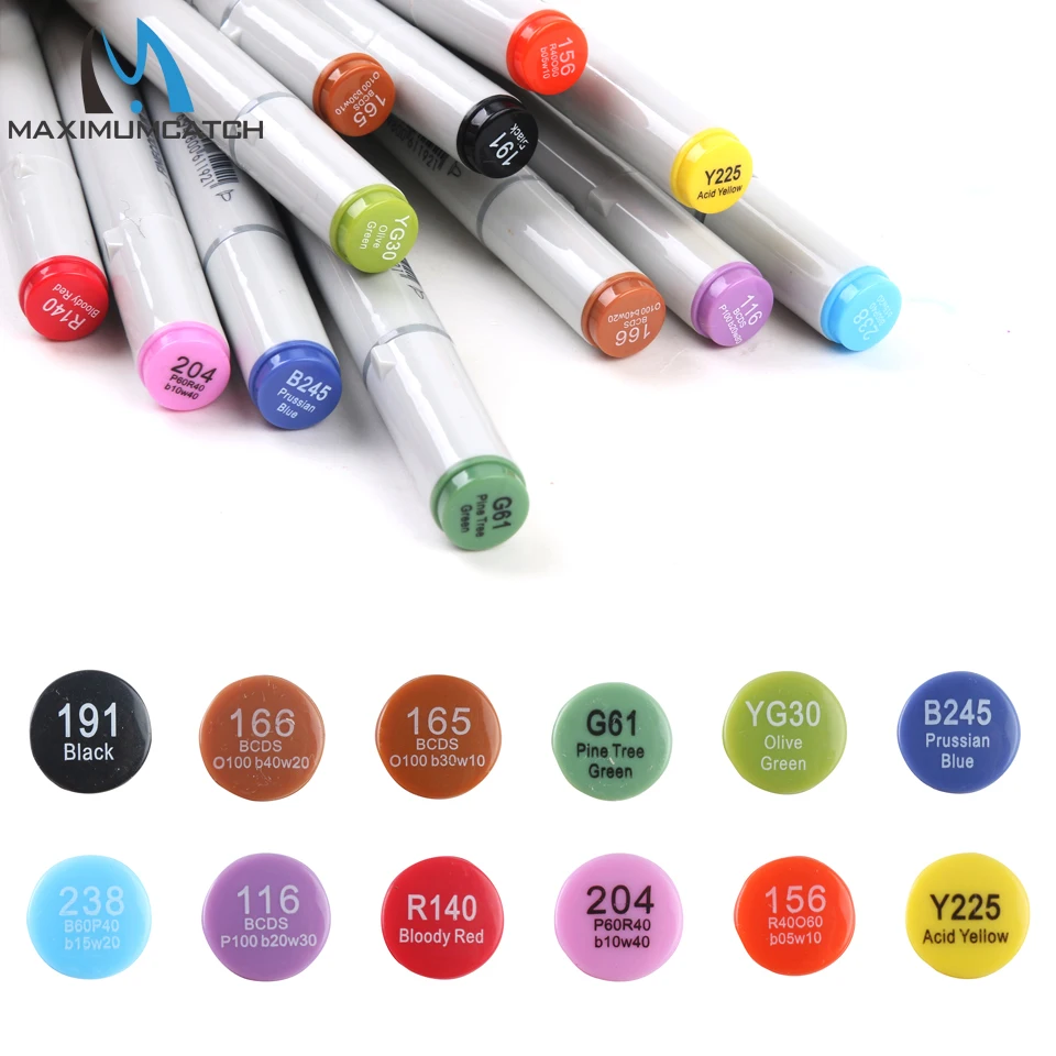 

Maximumcatch Маркеры для вязания мух 12 цветов