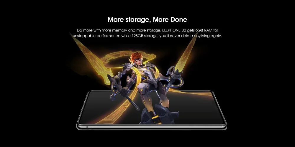 Elephone U2 мобильный телефон Android 9,0 MT6771T 6,26 дюймов FHD+ экран 16MP всплывающая камера лицо ID 4G LTE смартфон