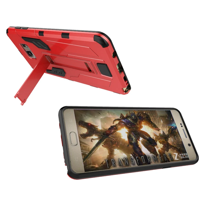 Soznoc Жесткий Защитник Броня Мобильный Телефон Cover Case Для Samsung galaxy Note 5 S6 S7 край ТПУ С