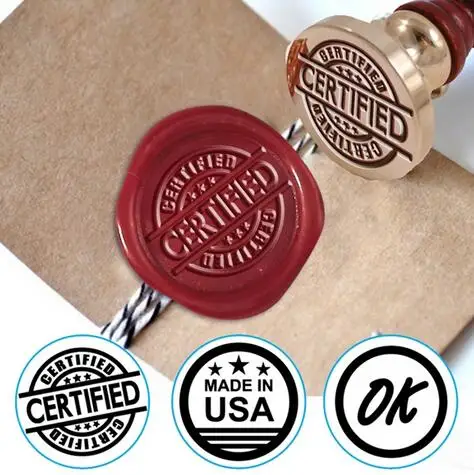 

Seals of Approval Wax Seal Stamp with Brown Wood Handle-1" Die