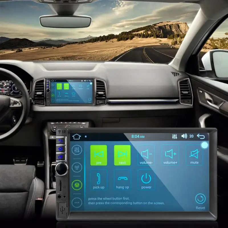 7' Touch Screen Car MP4 MP5 Player Android 7.1OS WiFi Stereo GPS Navigator FM Radio with Camera | Автомобили и мотоциклы