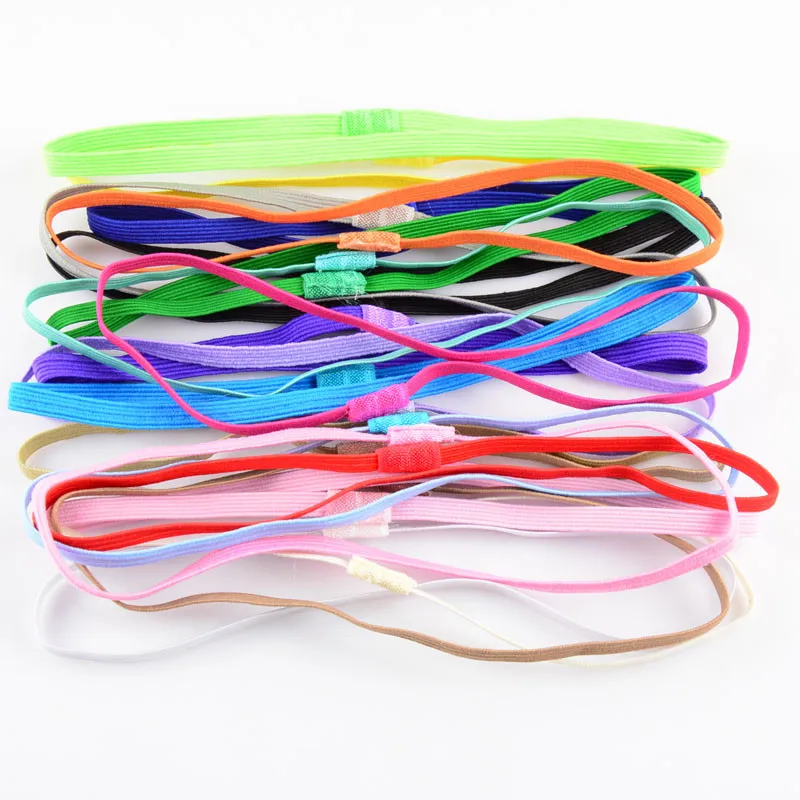 Облегающие эластичные повязки на голову для новорожденных девочек 120 шт./лот 20