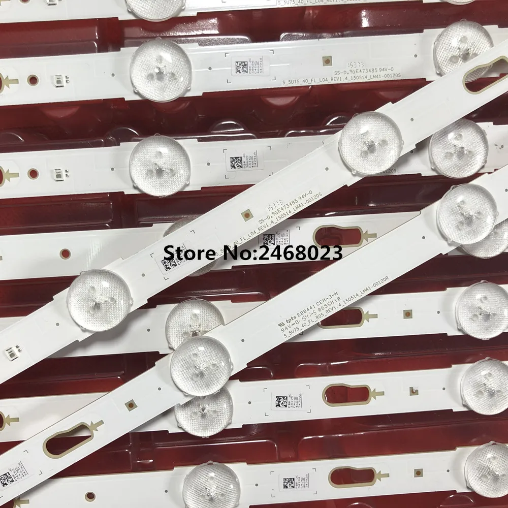 

New 10 Pieces(5*R+5*L) UA40JU5910CXXZ CY-GJ040HGLV8H LED strip S-5U75-40-FL-R05 LM41-00120R S-5U75-40-FL-L04 LM41-00120S