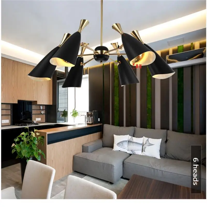 Европейский Американский кантри Ретро стиль кованого железа люстра абажуры