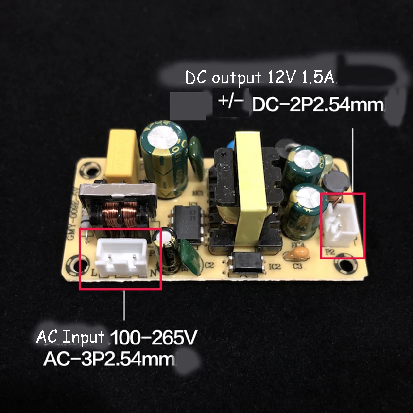 12V 1.5A переключение Питание модуль схемы Вход AC100-265V Выход DC12V 18 Вт доска инвертор |