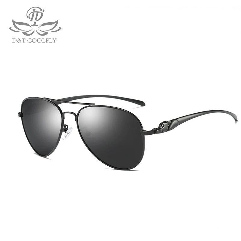 D&ampT Brand Design Polarized Sunglasses 2019 New Men's Leopard style Leg Classic Sun Glasses Luxury Fashion Gafas de sol For male |