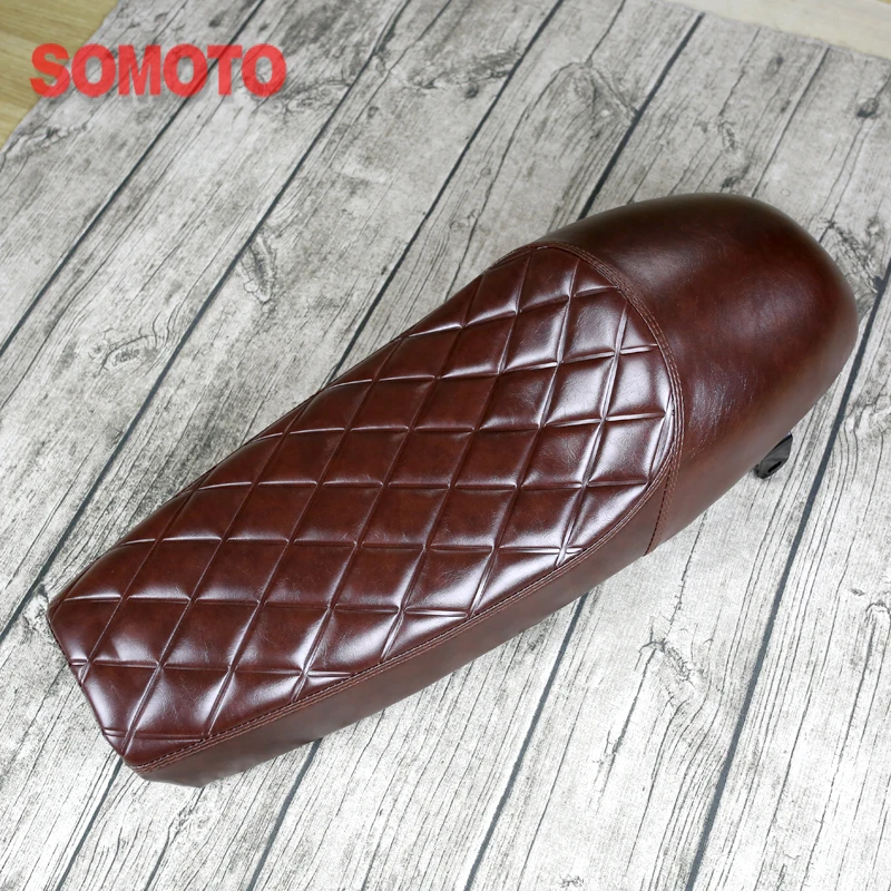 Универсальная мотоциклетная подушка в форме ромба 650 мм для кафе Racer