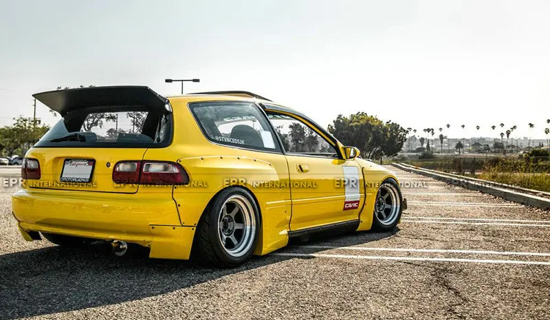 Стайлинг автомобиля для Honda EG Civic крышка задняя стиль RB Стекловолокно Задний