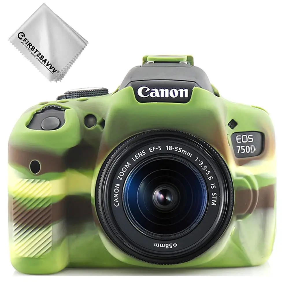 Новинка мягкий силиконовый чехол из ТПУ с резиновым корпусом для камеры Canon EOS 750D