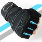 Перчатки с открытыми пальцами для фитнеса, тяжелой атлетики, перчатки для тяжелой атлетики, защитные перчатки для запястья, тренировок в тренажерном зале, мужские женские и мужские перчатки