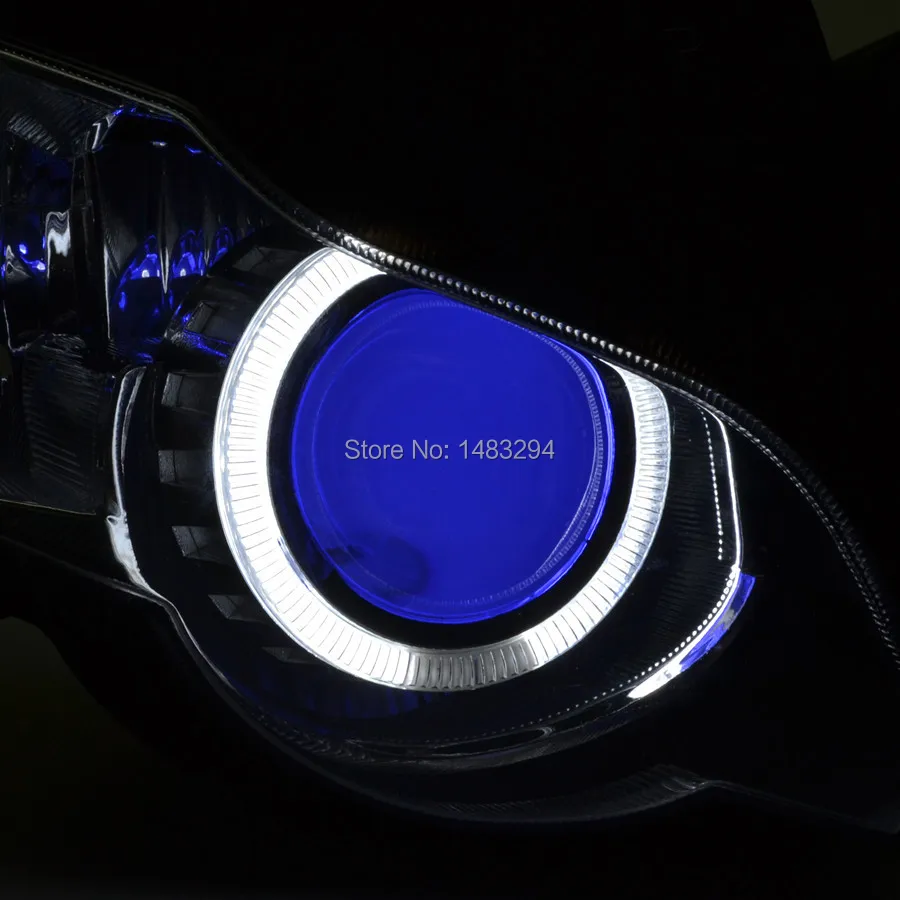 Модифицированный Белый Halo Eyes Blue Demon Собранный HID проектор конверсионная фара