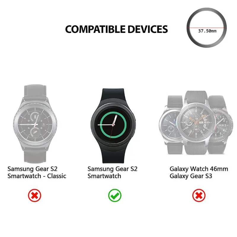 Металлическая крышка от царапин сменная Крышка для часов Samsung Galaxy Watch 42 мм/Samsung