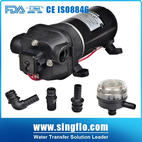 Singflo FL-44 24v 17L/мин 40psi промывочный насос для RV/морской спрос мембранный Водяной насос