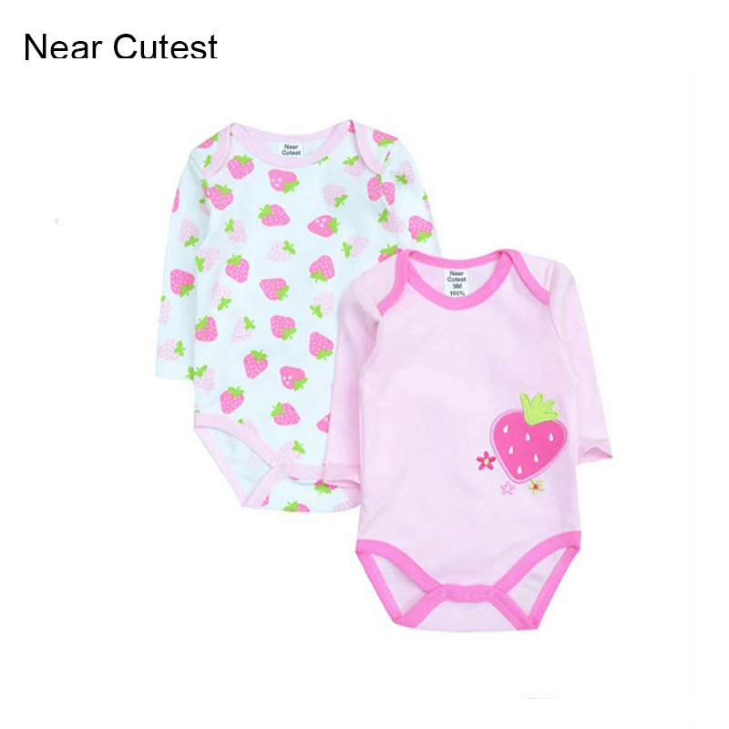 Детский комбинезон из хлопка с длинным рукавом 2 шт./лот|boy girl clothes|piece jumpsuitbaby rompers |