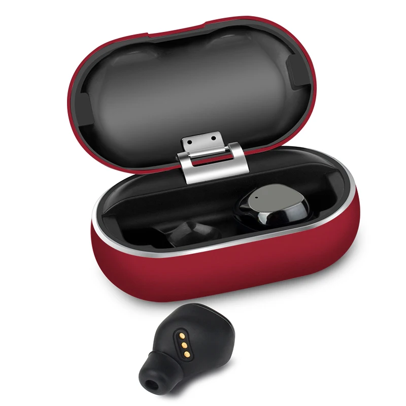 Red Arlado X26 Беспроводная бинауральная 5,0 Bluetooth гарнитура в ухо шумоподавление сенсорное управление умные водонепроницаемые Hifi наушники - Цвет: Red