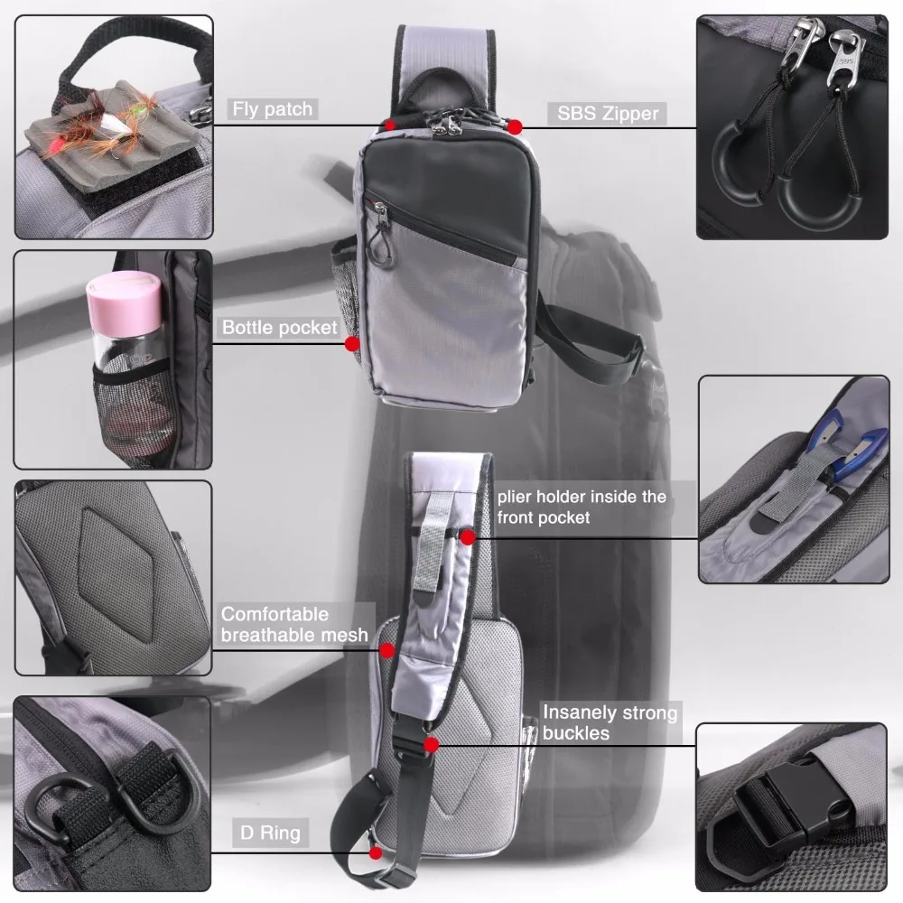 Maximumcatch многофункциональная сумка для рыбалки слинг через плечо|fly patch|bags withbag bag |