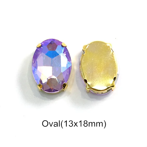 13x18mm---20PCS 20 шт фиолетовый AB смешанные формы Размеры пришить стразы с коготь Flatback Стекло шитье стразами камни для Сделай Сам одежда B1160 - Цвет: 13x18mm---20PCS