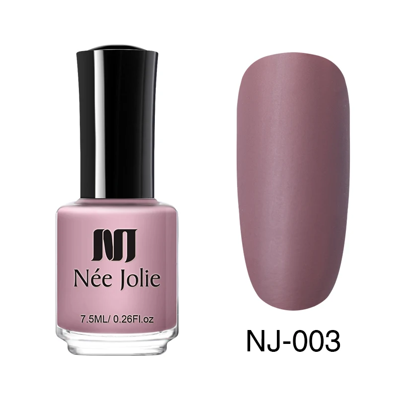 7.5ml Matte-03 NEE JOLIE 7,5 мл матовый лак для ногтей эффект ногтей цветной лак для ногтей маникюр Быстросохнущий лак для ногтей лак для пальцев - Цвет: 7.5ml Matte-03