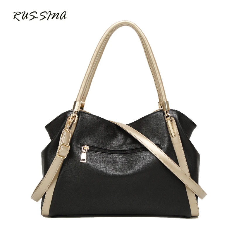 Новинка Весна 2018 модная женская сумка RUSSMA из искусственной кожи на молнии