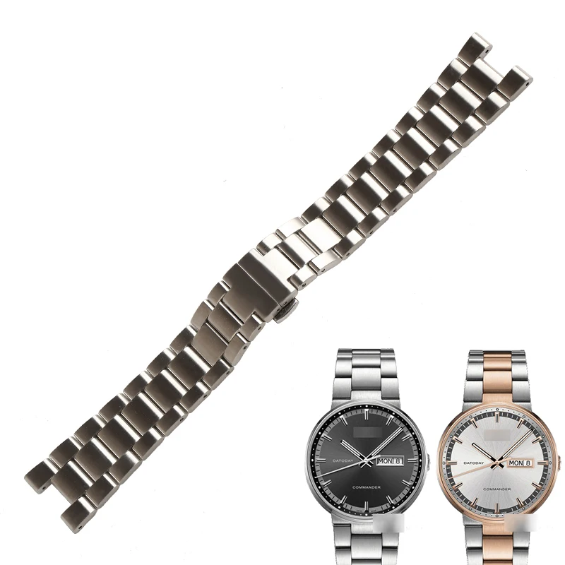 Ремешки WENTULA для часов MIDO GENT M014.430A M014.230A из нержавеющей стали одноцветные |