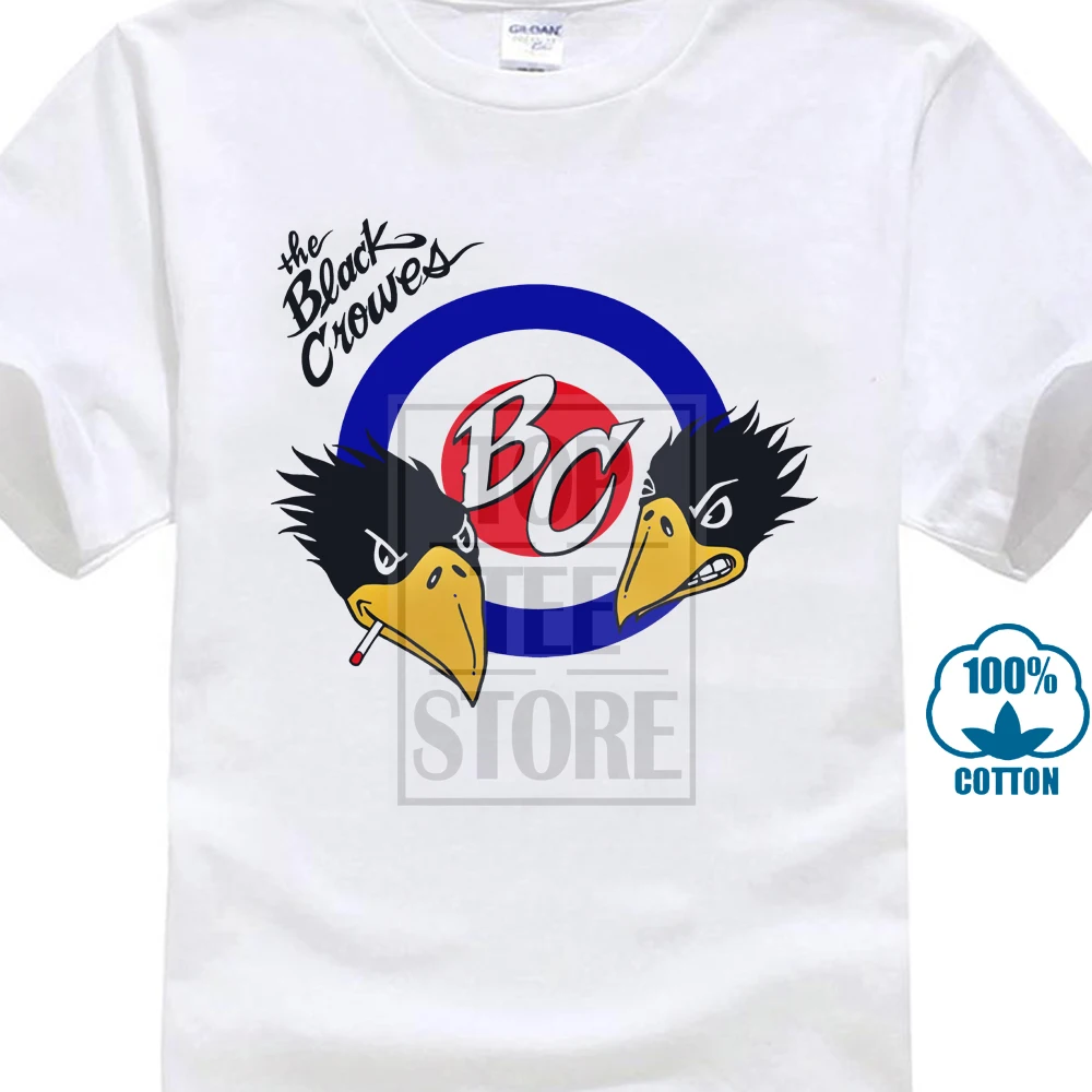 Черная футболка с коронами коротким рукавом принтом Blue Rock Chris Robinson размеры S M L Xl 2