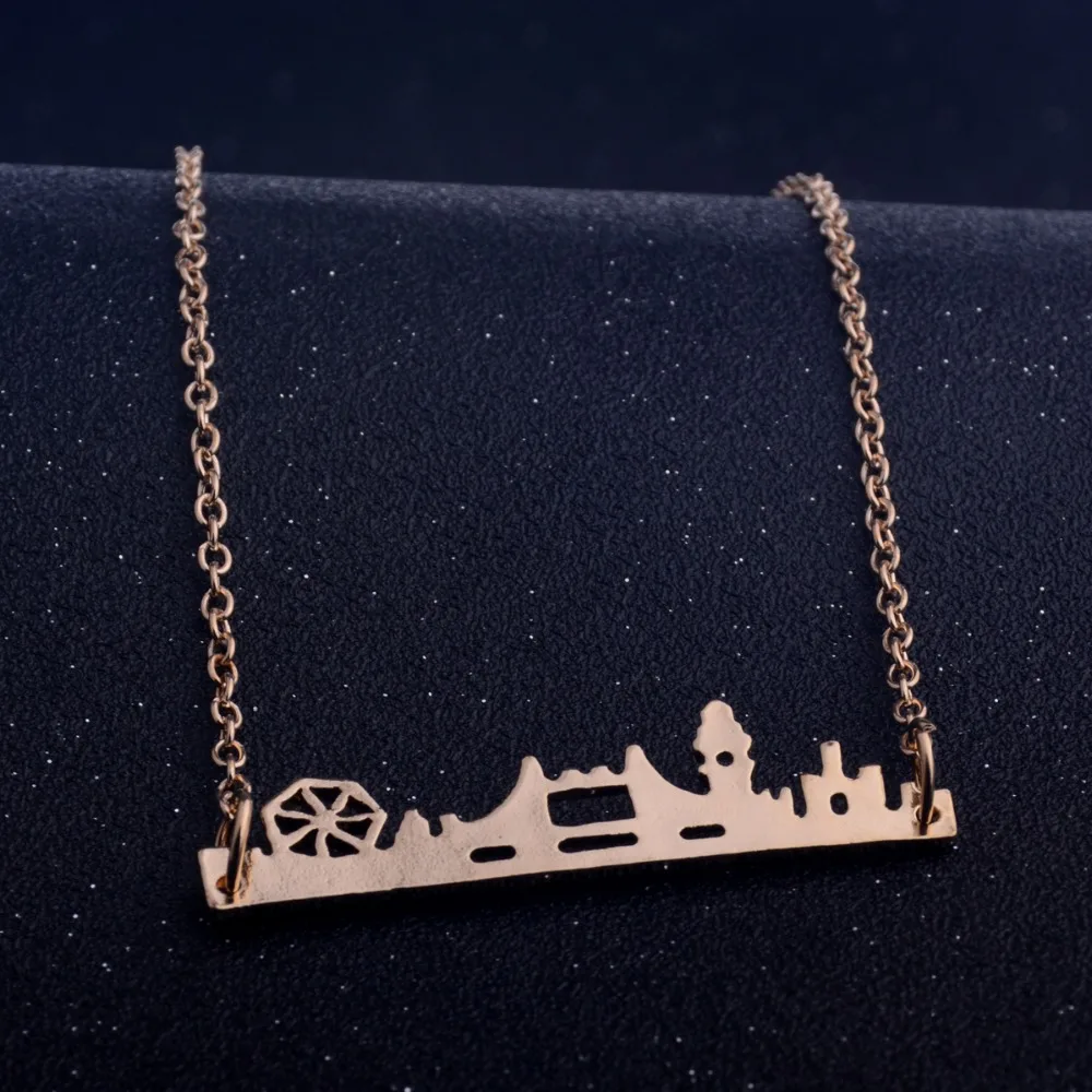 Новое ожерелье с изображением лондонского моста Очаровательное подвеской в виде