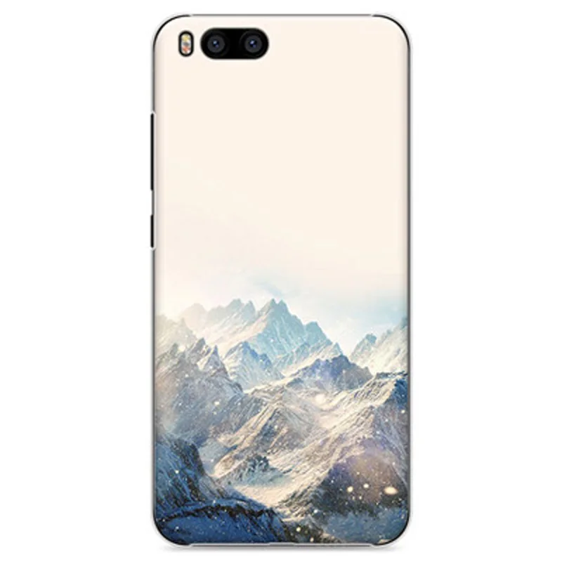 

2pcs 5.15" For Xiaomi MI6 Mi 6 Case Cover creative painting painted edge Hard PC For Xiao mi Mi6 Mi 6 Cover Phone Case Shell