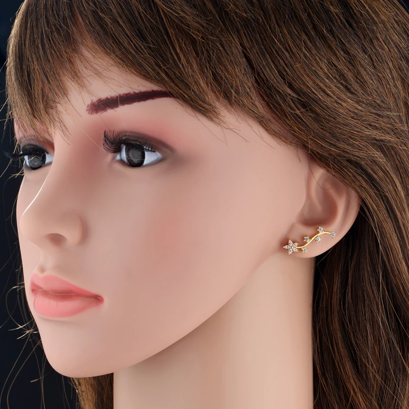 Серьги-клипсы для женщин ювелирные изделия оптовая продажа серьги-каффы