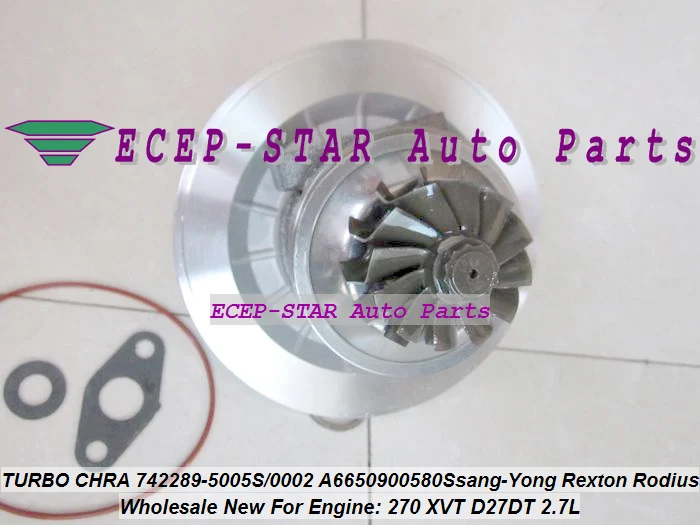 Турбо картридж CHRA core 742289 5005S 0004 A6650900580 A6650900480 A6650901580 для Ssang Yong Rexton Rodius D27DT|turbo
